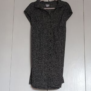 Motherhood Maternity Black and White Polka Dot Dress